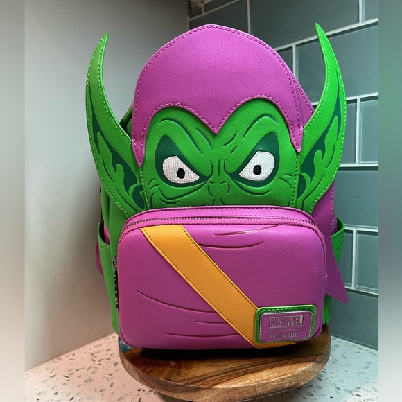 Loungefly Handbags - Loungefly NWT Marvel Amazing Spider-Man Green Goblin Green Purple Backpack